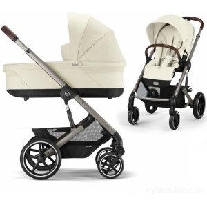 Коляска 2в1 Cybex Balios S Lux TPE Seashell Beige 