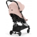 Прогулянкова коляска Cybex Coya Matt Black Peach Pink