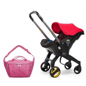 Акція! Автокрісло-коляска Doona + Infant Car Flame Red Сумка 