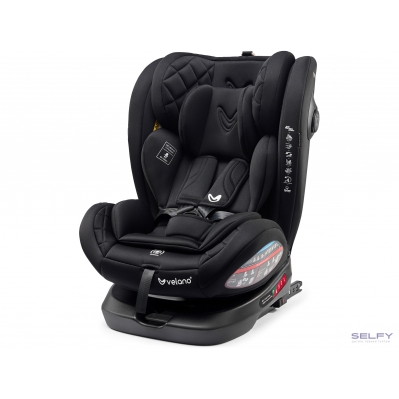 Автокрісло Velano Aura 360° i-Size 40–150 см, ISOFIX, black