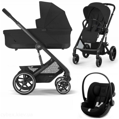 Коляска 3в1 Cybex Balios S BLK Moon Black