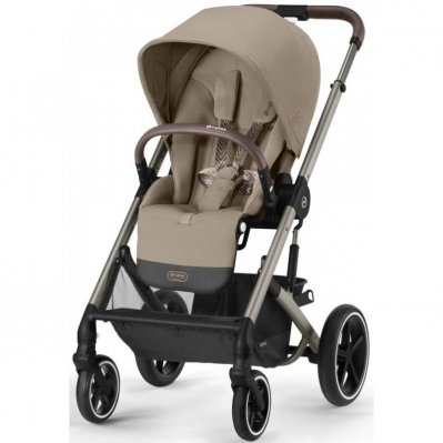 Прогулянкова коляска Cybex Balios S Lux 2025 TPE Almond Beige (з бампером) Прогулянкова коляска Cybex Balios S Lux 2025 TPE Almond Beige (з бампером)