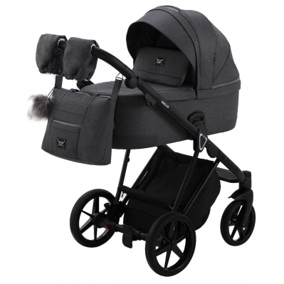 Коляска 2в1 Adamex Gallo Thermo GA-3 Graphite Коляска 2в1 Adamex Gallo Thermo GA-3 Graphite
