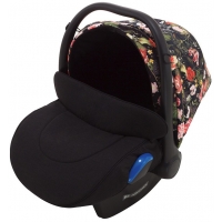 Автокрісло Adamex Kite Flowers FL1 Чорний (квіти)