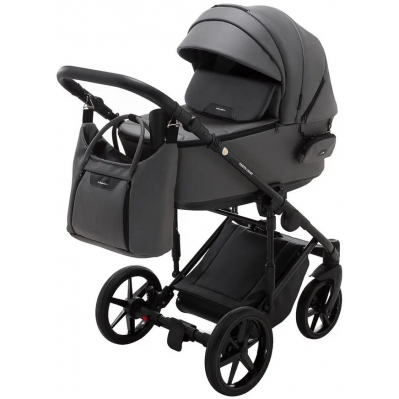 Коляска 2в1 Adamex Porto Light Eco SA-4 Темно-сірий