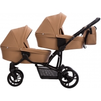 Коляска 2в1 для двійні Bebetto B 42 PRO 23 Карамель