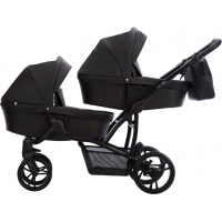 Коляска 2в1 для двійні Bebetto B 42 PRO 24 Чорний