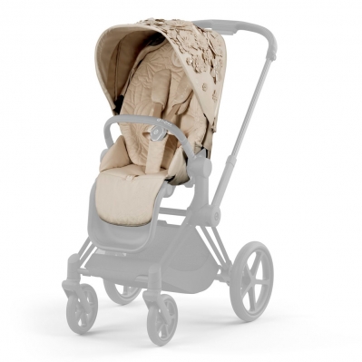 Чохол тканинний для прогулянкового блоку Priam Simply Flowers Beige