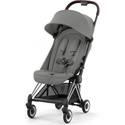 Прогулянкова коляска Cybex Coya Chrome Dark Brown Mirage Grey