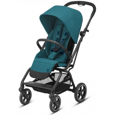 Прогулянкова коляска Cybex Eezy S Twist+ 2 BLK River Blue (з бампером)