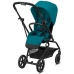 Прогулянкова коляска Cybex Eezy S Twist+ 2 BLK River Blue (з бампером)