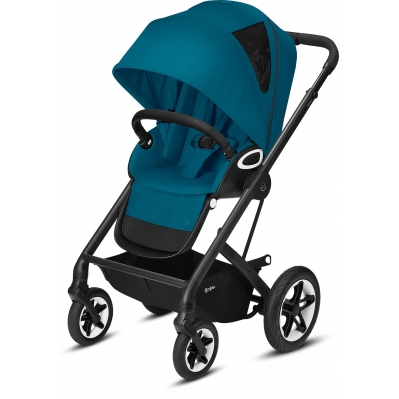Прогулянкова коляска Cybex Talos S River Blue turquoise (з бампером)
