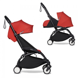 Коляска 2в1 BABYZEN YOYO² з люлькою Bassinet Red / Красный (черная рама) 