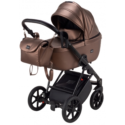 Коляска 2в1 Bair Infinity BI-02-AMO Bronze Pearl (экокожа)