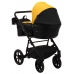Коляска 2в1 Bair Kiwi BK-63/15 Жовтий - Чорний (екошкіра)