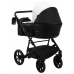 Коляска 2в1 Bair Kiwi BK-51/15 Білий - Чорний (екошкіра) Коляска 2в1 Bair Kiwi BK-51/15 Білий - Чорний (екошкіра)