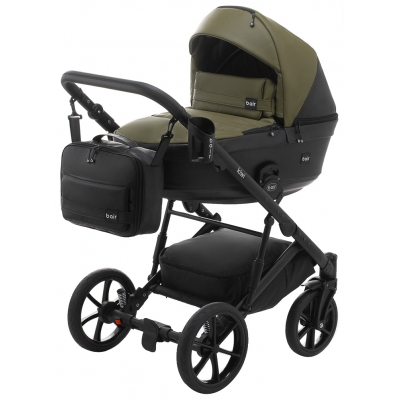Коляска 2в1 Bair Kiwi BK-11/15 Хакі - Чорний (екошкіра) Коляска 2в1 Bair Kiwi BK-11/15 Хакі - Чорний (екошкіра)