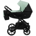 Коляска 2в1 Bair Kiwi BK-8/15 М'ятний - Чорний (екошкіра)