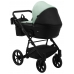 Коляска 2в1 Bair Kiwi BK-8/15 М'ятний - Чорний (екошкіра)