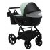 Коляска 2в1 Bair Kiwi BK-8/15 М'ятний - Чорний (екошкіра)