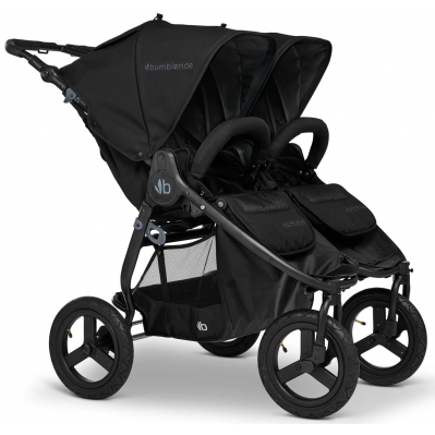 Прогулянкова коляска для двійні Bumbleride Indie Twin Black Прогулянкова коляска для двійні Bumbleride Indie Twin Black