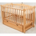 Дитяча кроватка ТМ Гойдалка NATALI маятник з шухлядою Бук