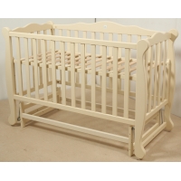 Дитяча кроватка ТМ Гойдалка NATALI з маятником Слонова кістка