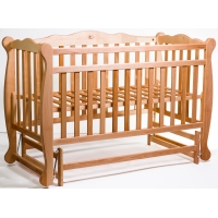 Дитяча кроватка ТМ Гойдалка NATALI з маятником Бук