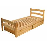 Дитяча кроватка ТМ Гойдалка PARIS з шухлядами (бук)