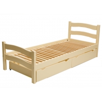 Дитяча кроватка ТМ Гойдалка PARIS з шухлядами (бук) Слонова кістка