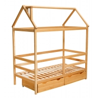 Дитяча кроватка ТМ Гойдалка TERRY з шухлядою (бук)