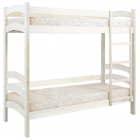 Дитяча кроватка ТМ Гойдалка TOKYO двоярусна (бук) Біла