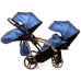 Коляска 2в1 для двойни Junama Fluo Line Duo Slim 01