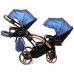 Коляска 2в1 для двойни Junama Fluo Line Duo Slim 01