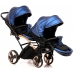 Коляска 2в1 для двойни Junama Fluo Line Duo Slim 01