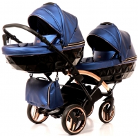 Коляска 2в1 для двойни Junama Fluo Line Duo Slim 01